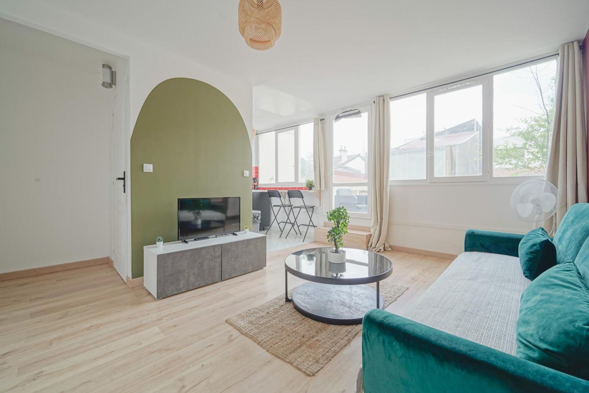 Ferienwohnung Complete 1Br With Balcony Only 5 Min. On Foot To Metro By Doorman Saint-Ouen  Exterior foto